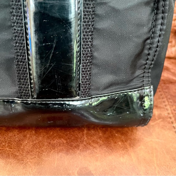 Tory Burch Ella Nylon & Patent Leather Trimmed Tote Bag - Picture 7 of 9